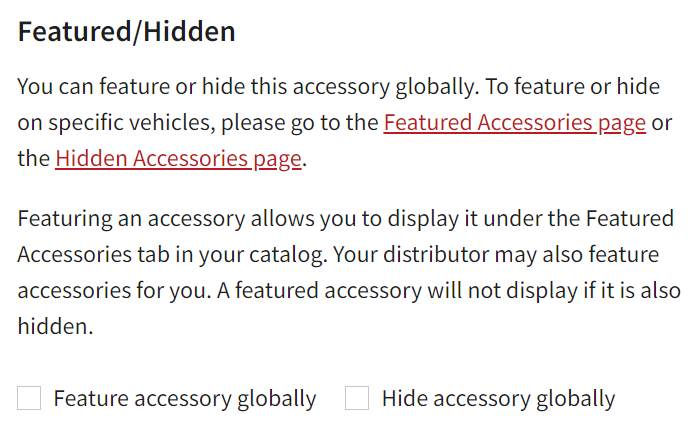 Accessory Customization Bar Accessory Builder for Custom Accessories